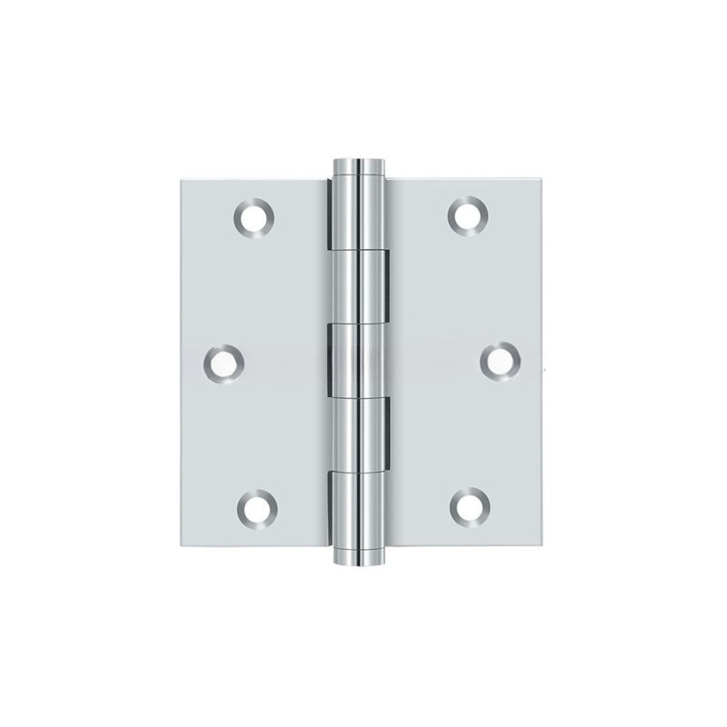 102'' x 102'' Butt Bearing Hinge, Polished Chrome