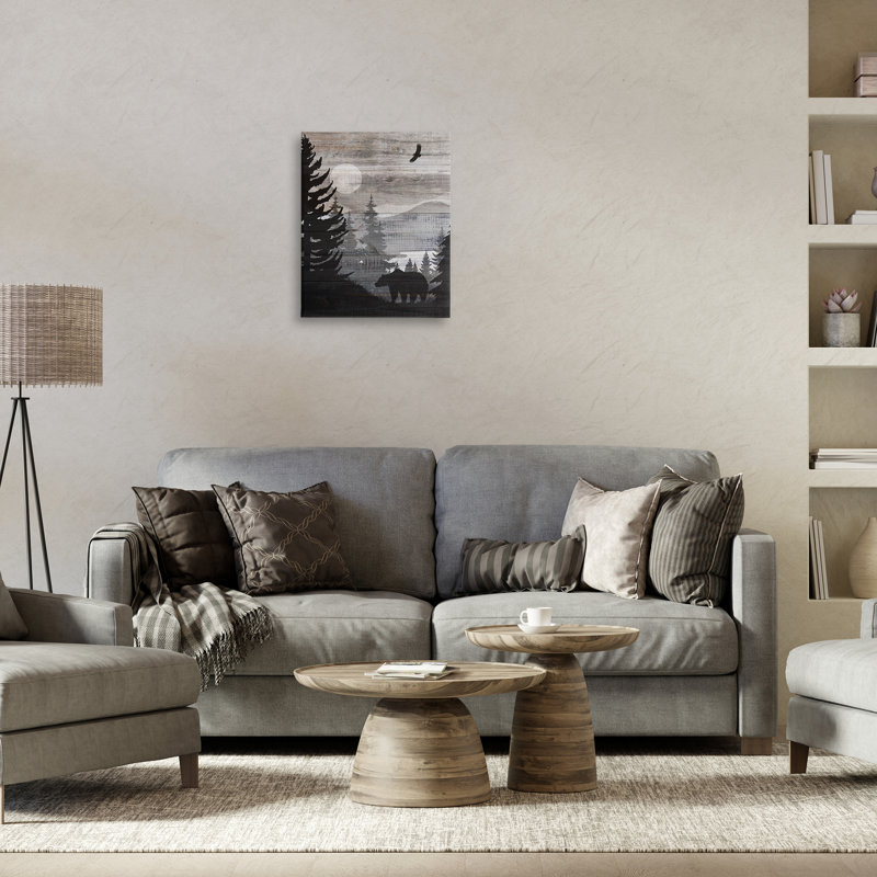 «Rustic Woodland Evening», conception par Susan Arnot, H 20 po x l 16 po