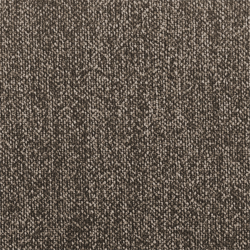 Chaise de salle à manger rembourrée en boucle de style milieu du siècle avec dossier incurvé (ensemble de 4), Brown