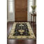 Tapis oriental noir à motif floral 3 x 5 peshawar