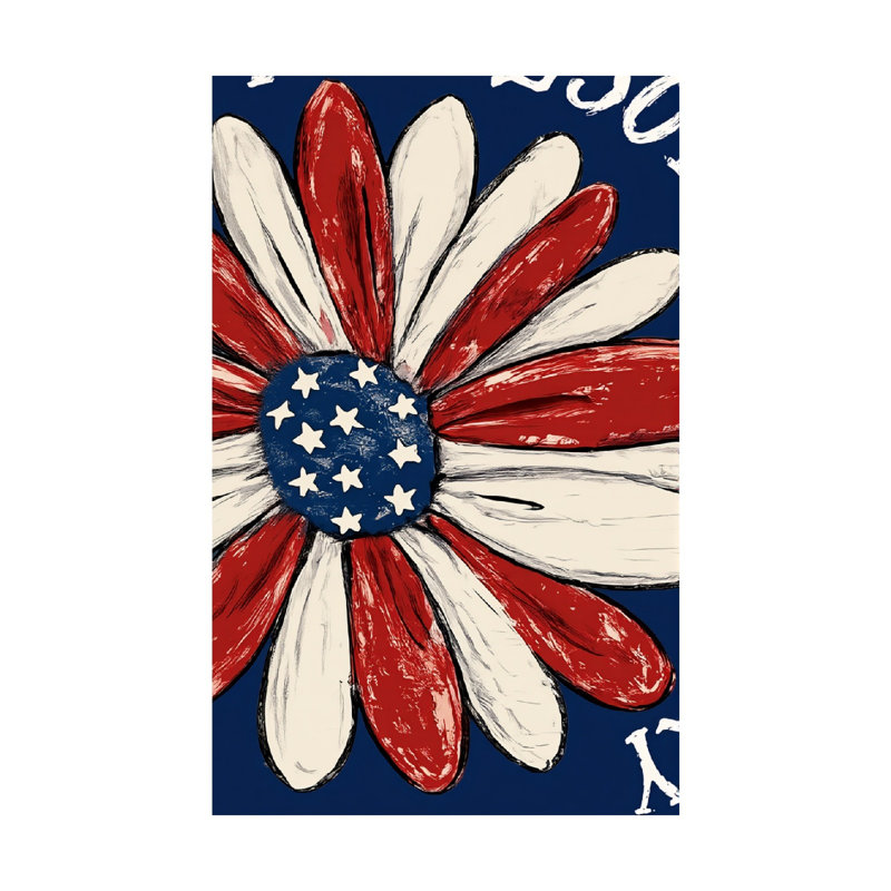 Drapeau décoratif Patriotic Daisy