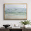 «Serene Coastal Waves on Sandy Beach», reproduction d'art sur toile encadrée très grande-684281706-684281704