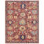 Hand Knotted Wool Area Rug in Red-2084081893