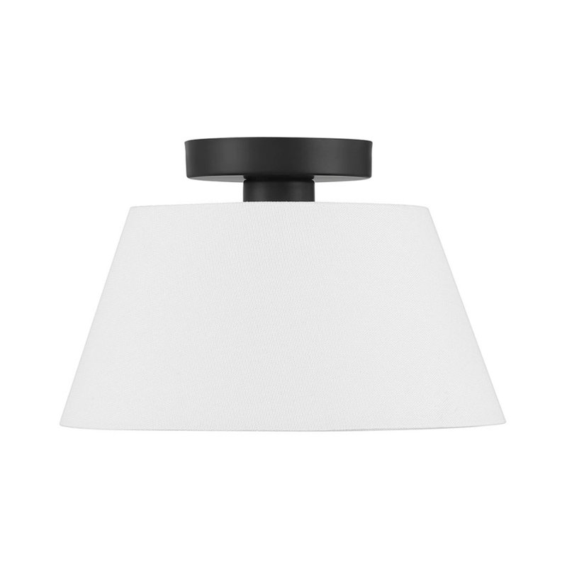 Plafonnier 1 lumière Orlandus en noir mat, Noir mat