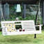 Balancelle en bois 3 places Outsunny (excluant la table)