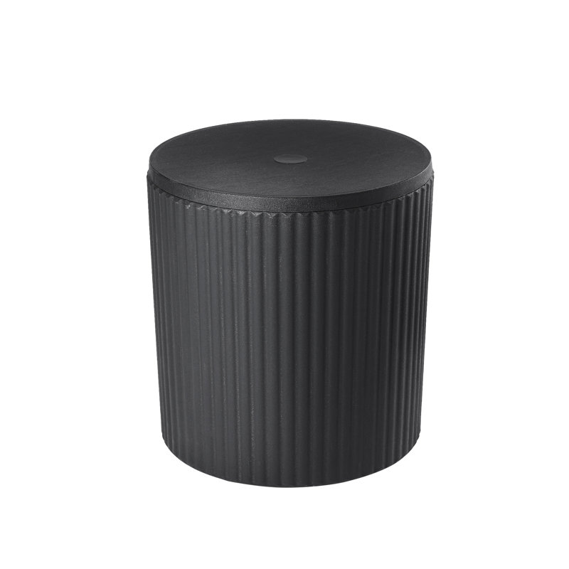 Base de parasol en plastique pour table d'appoint de patio, Black
