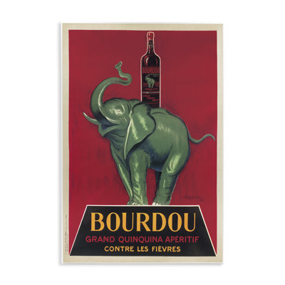 «Bourdou Vintage Elephant Publicité» par Leonetto Cappiello, reproduction d'art graphique