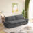 Modern 3-In-1 Convertible Sleeper Sofa Bed