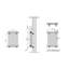 Doe Horizontal Traditional 2 Column Radiator Raw Metal-200916055