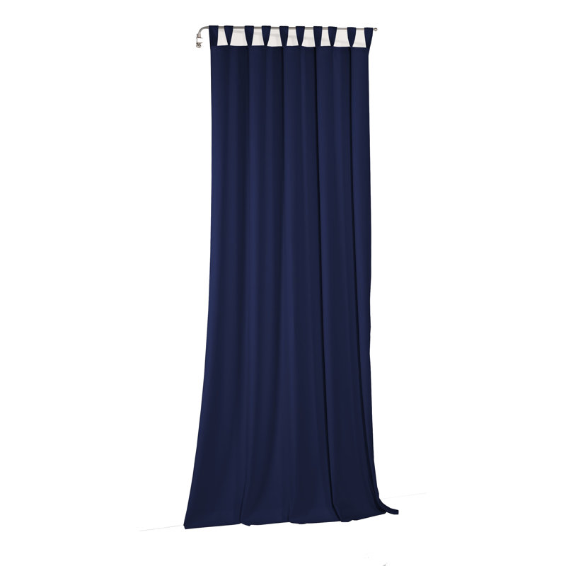 Curtain Panel Panel, Width 132 x Drop 225, Midnight Blue