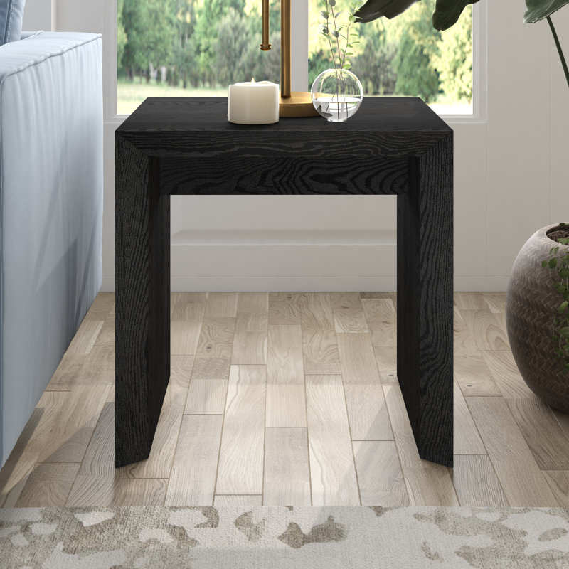 End Table, Black Grain
