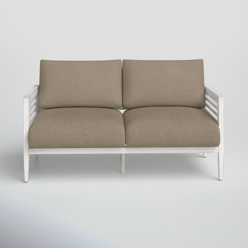 Causeuse de patio avec coussins Torland, Cast Shale Sunbrella® tissage uni
