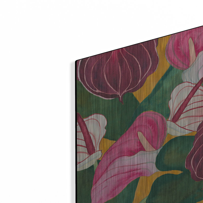 «Heavenly Divine - Anthuriums» par Carissa Luminess, H 12 po x l 12 po