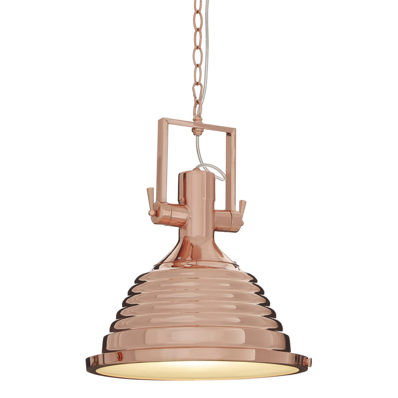 Addison 1 - Light Cone Pendant, Copper