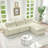 Modern Modular Sofa With Lazy Lounge Chair-774836020
