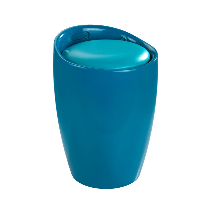 Candy Plastic Accent Stool, Petrol
