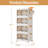 Aarn 4 - Piece Plastic Organizer, Stackable Storage Boxes with Lids Closet Organizer Boxes