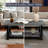 Pomona 42" Solid Wood Coffee Table, Slate Gray-1743852478