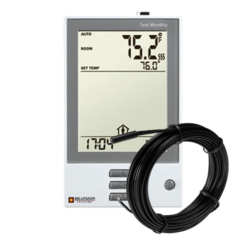 0.25'' W 240 Volt Underfloor Heating System Kit with Programmable Thermostat, 564 ft.
