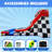 GOOSH 18.9' x 30' Car Racing Commercial Grade Water Slide with Splash Pool (with Blower)