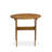 A Patio Furniture Outdoor Acacia Wood Round Coffee Table, 30x30 Inch, Natural Oil
