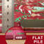 Tapis décoratif rouge pour l'intérieur-365961096