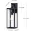 Schlesinger Matte Black Outdoor Wall Lantern-501180800