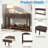 Modern Console Table With Striped Design, 2 Drawers And 2-tier Design-848461327