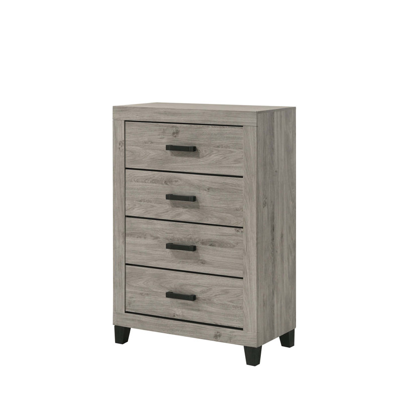 Commode à finition gris clair Mari