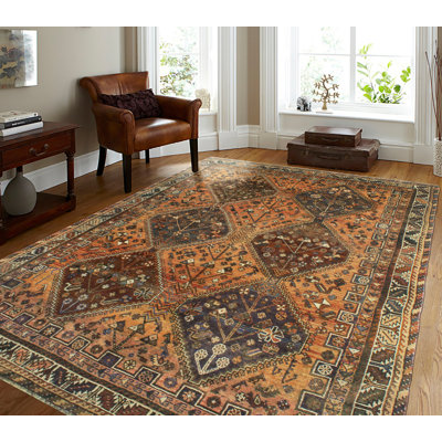 Sun-Faded Vintage Ned Rust Rug