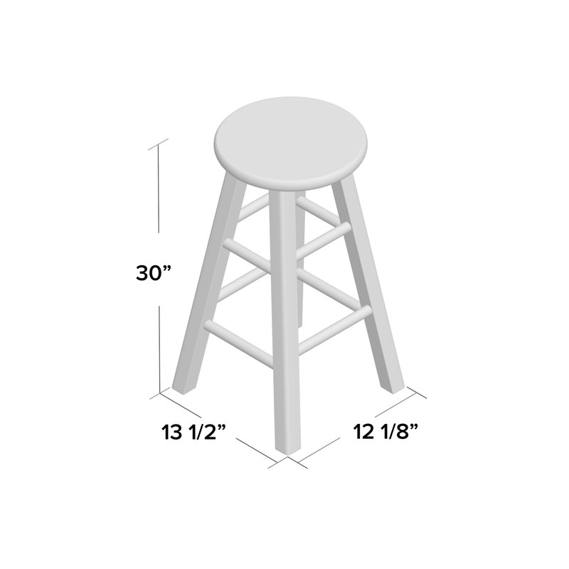Tabouret de bar et de comptoir Oakhur, Marron foncé, Tabouret de bar (assise de 30 po de hauteur)