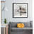Rustic Misty Deer - Matted and Framed Under Acrylic Glass, Large Living Room Wall Art-145476085