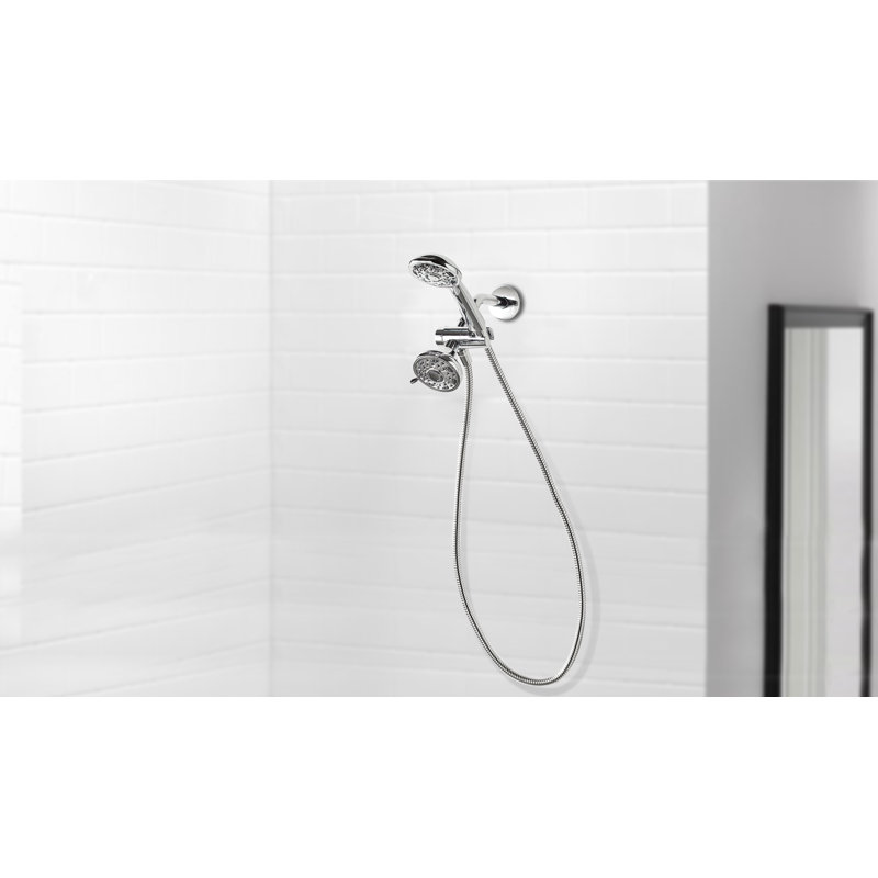 3-setting Luxury Shower Combo With 19 Possible Flow Combinations, Chrome