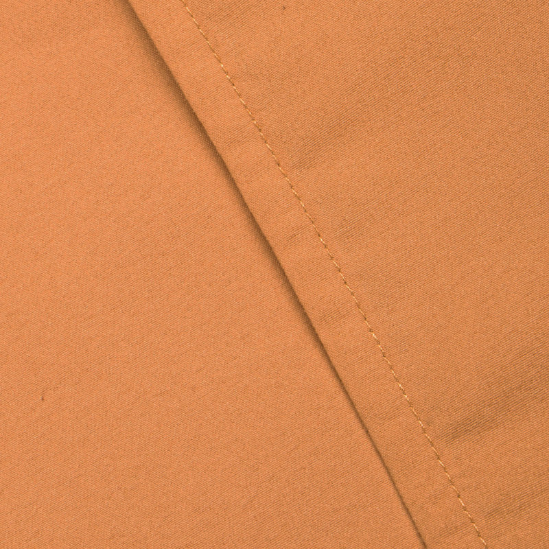 Drap plat seulement, drap de dessus en microfibre brossée 1800 - NTBAY, Très grand californien, Orange pale