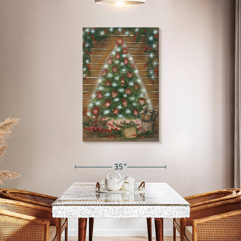 Lelend A Log Cabin Christmas, H 45 po x l 30 po