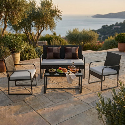 4 - Person Outdoor Seating Group with Cushions
