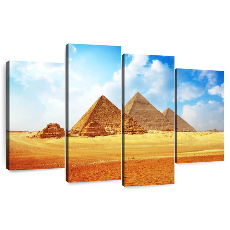 Ancient Pyramids Of Giza, 22" H x 36" W