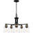  5-Light Matte Black Chandelier