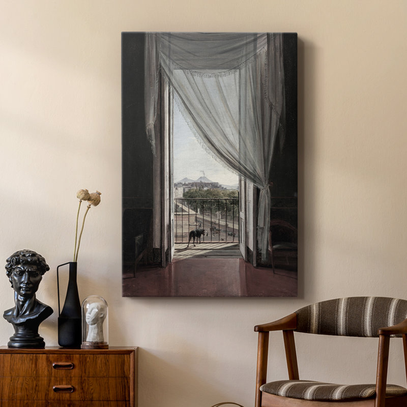 Paysage rétro CXL III - galerie Cavas sur mesure, H 36 po x l 24 po