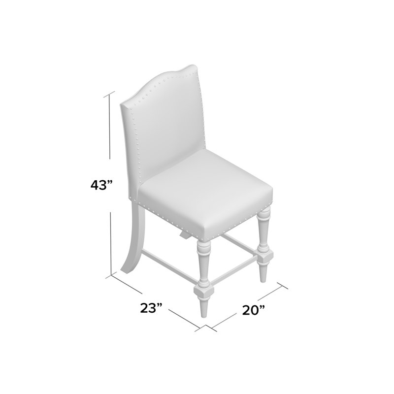 Jabree Upholstered Counter Stool, Espresso 