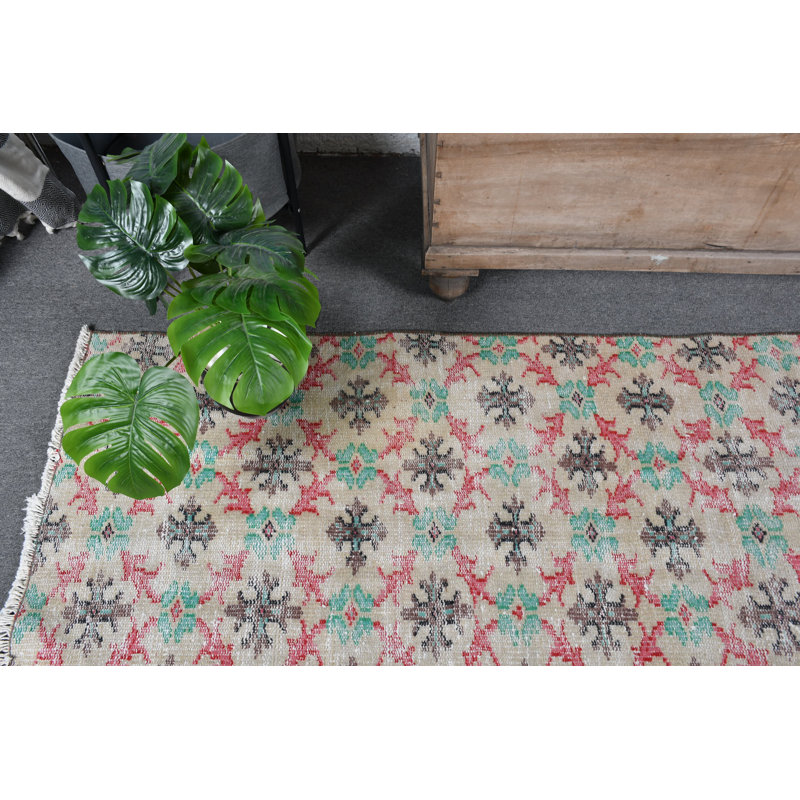 Tapis turc classique classique Anatolian beige pour la cuisine et la maison - cadeau en laine brun / beige