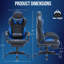Fauteuil inclinable avec repose-pieds - Fauteuil de jeu vidéo de qualité supérieure pour les jeux prolongés-50784611