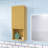 14 In. W X 12 In. D X 35 In. H Plywood Light Oak Linen Cabinet