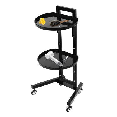 Hairdressing Trolley Foldable Salon Trolley Cart W/ Wheels