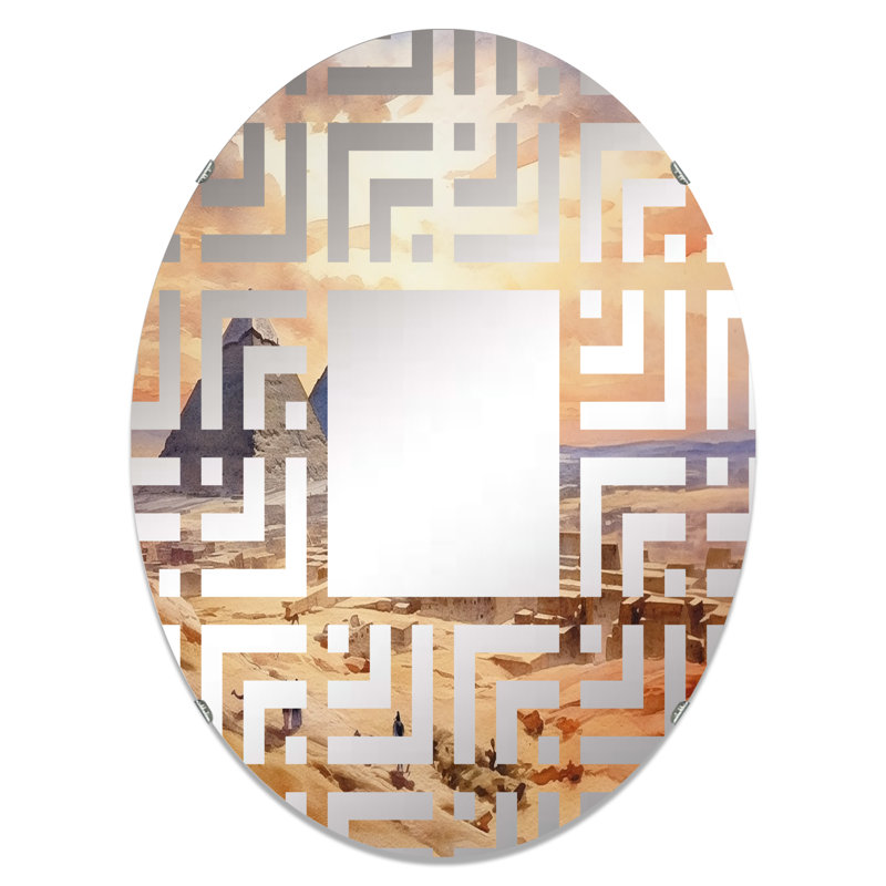 Miroir mural oval, L 24 po x H 36 po