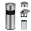 Stainless Steel Multi-Compartment Rubbish & Recycling Bin