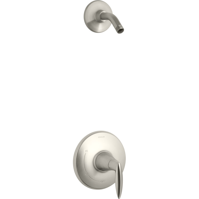 Kohler Alteo Rite-Temp Shower Valve Trim with Lever Handle, Less Showerhead, Vibrant Brushed Nickel