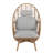 Rex Patio Swivel PE Rattan Lounge Chair With Cushions