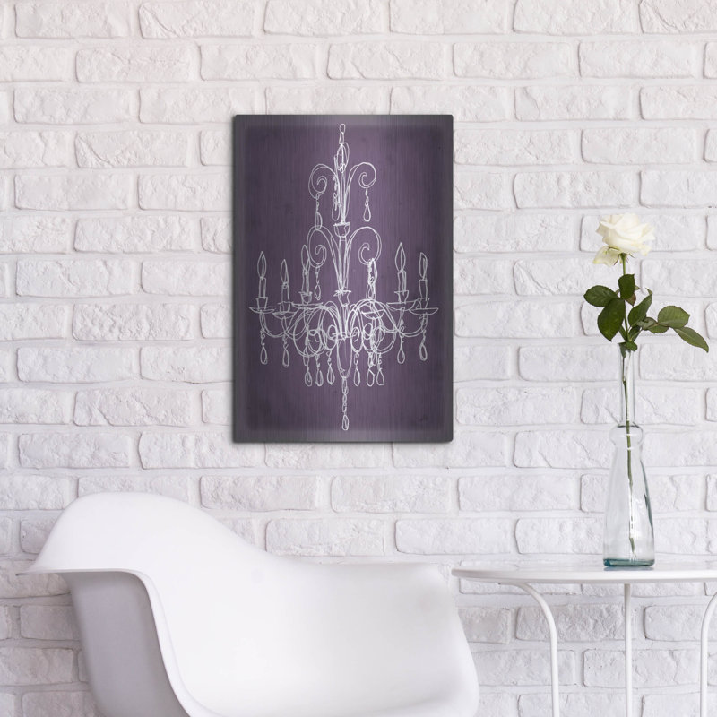 «Plum Chandelier S Croquis 2» par Ethan Harper, H 24 po x l 16 po