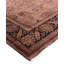 Tapis brun en laine noué à la main 6 pi 2 po x 6 pi 2 po Chi
